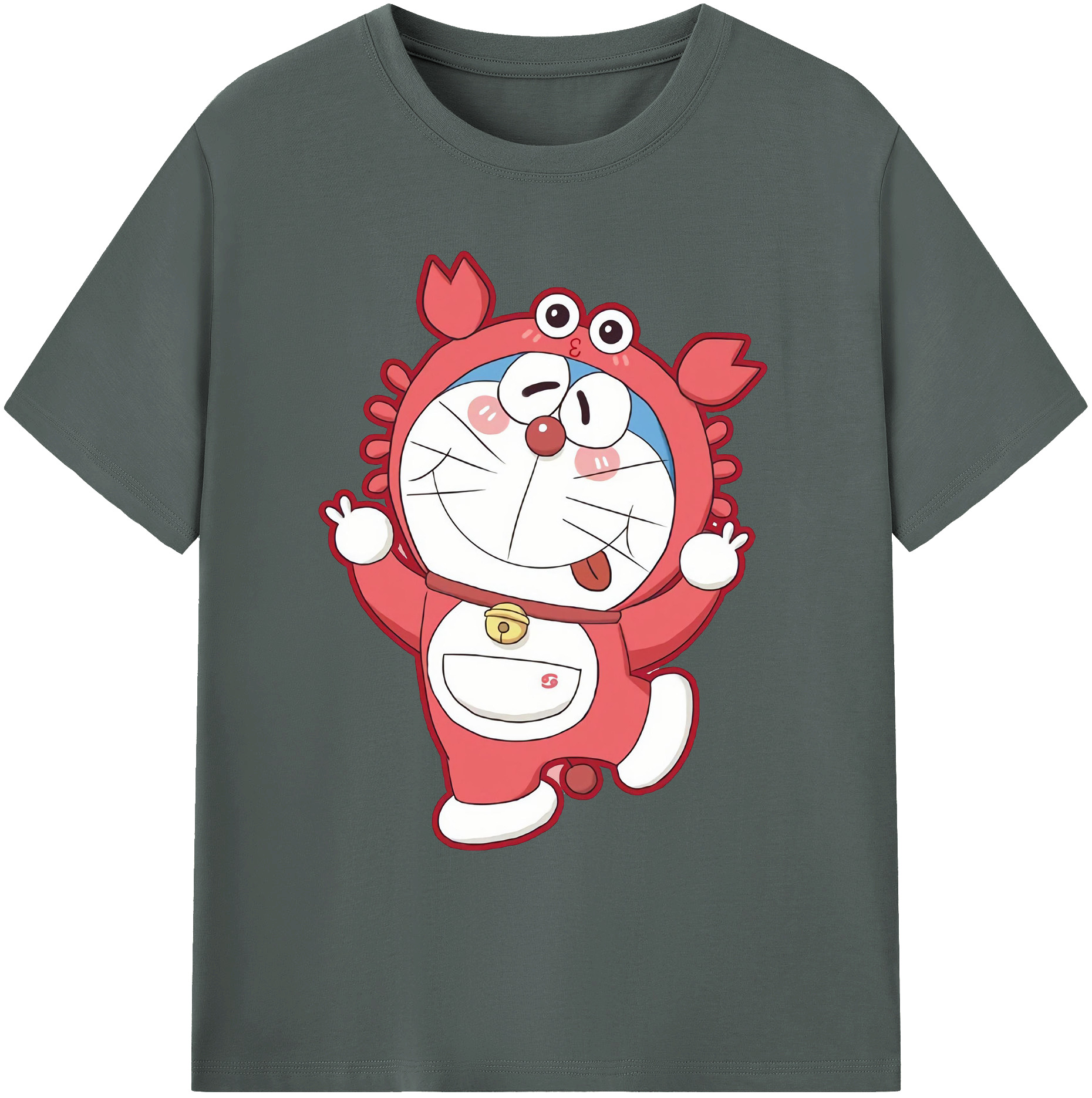 （画像用） ドラえもん Doraemon 綿100％ メンズ半袖Tシャツ｜肌触りやわらか＆通気性